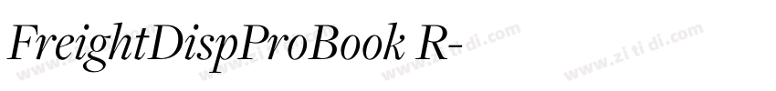 FreightDispProBook R字体转换